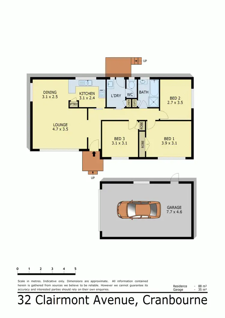 Floorplan of Homely house listing, 32 CLAIRMONT AVENUE, Cranbourne VIC 3977