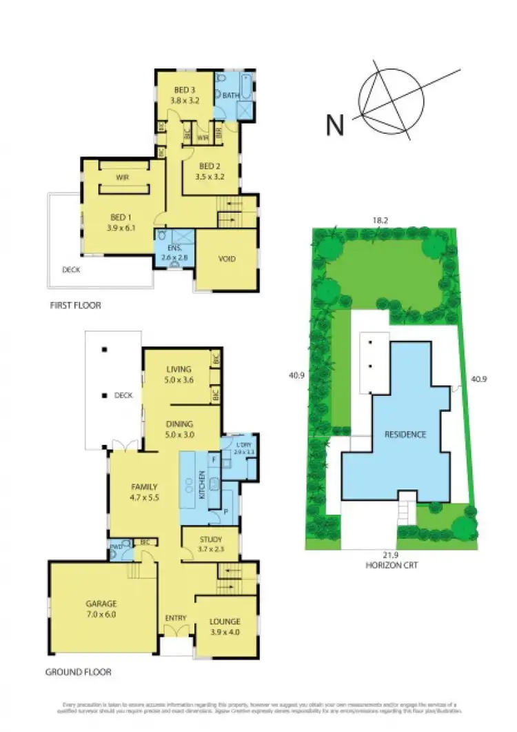 Floorplan of Homely house listing, 9 Horizon Court, Highton VIC 3216