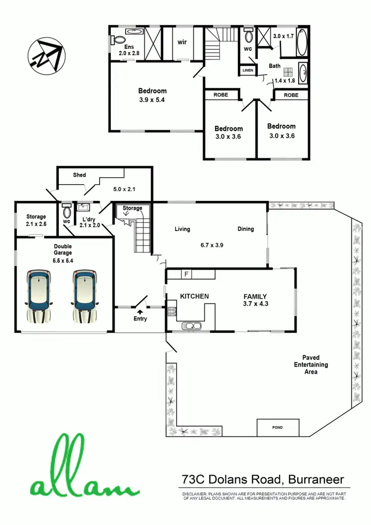 Floorplan of Homely townhouse listing, 73C Dolans Road, Burraneer NSW 2230