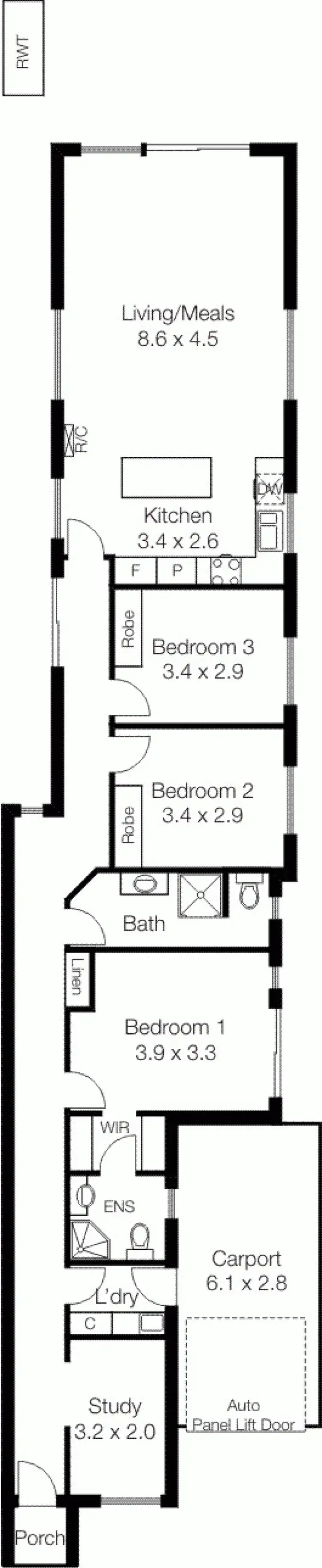 Floorplan of Homely house listing, 1A St Clements Street, Blair Athol SA 5084