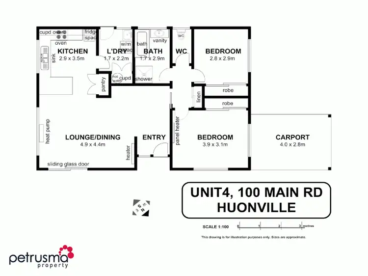 Floorplan of Homely house listing, 4/100 Main Street, Huonville TAS 7109