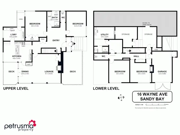 Floorplan of Homely unit listing, 16 Wayne Avenue, Sandy Bay TAS 7005