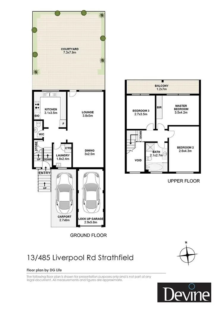 Floorplan of Homely townhouse listing, 13/485 Liverpool Road, Strathfield NSW 2135