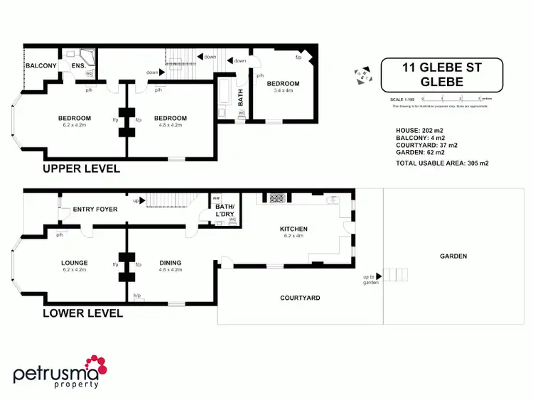 Floorplan of Homely house listing, 11 Glebe Street, Glebe TAS 7000