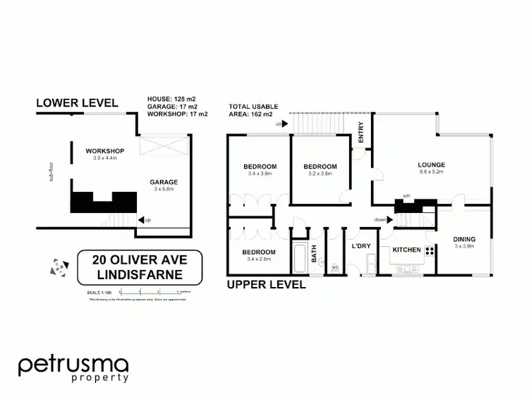 Floorplan of Homely house listing, 20 Oliver Avenue, Lindisfarne TAS 7015