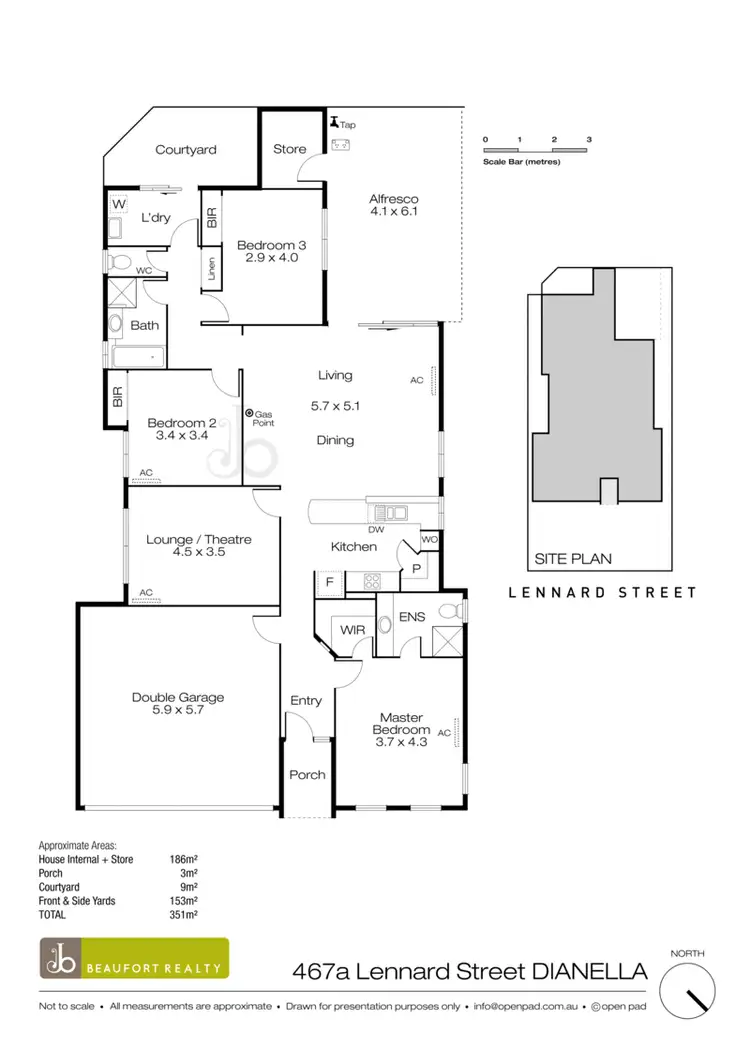 Floorplan of Homely house listing, 467A Lennard Street, Dianella WA 6059