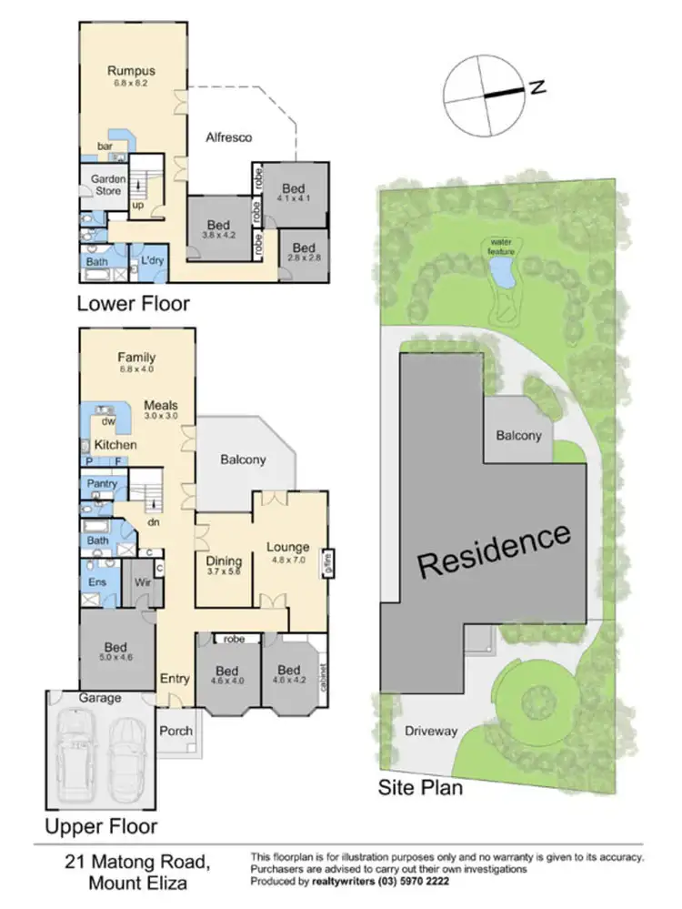 Floorplan of Homely house listing, 21 Matong Road, Mount Eliza VIC 3930
