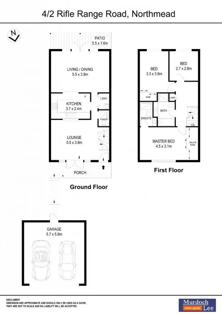 Floorplan of Homely townhouse listing, 4/2 Rifle Range Road, Northmead NSW 2152