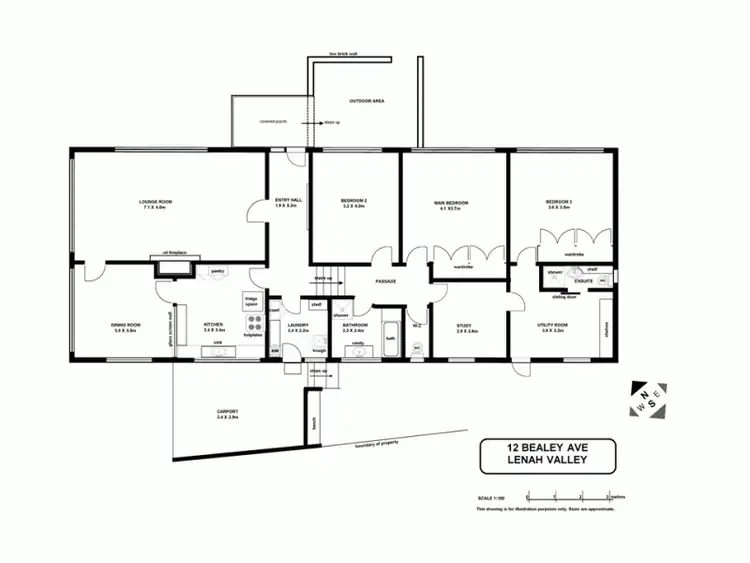 Floorplan of Homely house listing, 12 Bealey Avenue, Lenah Valley TAS 7008