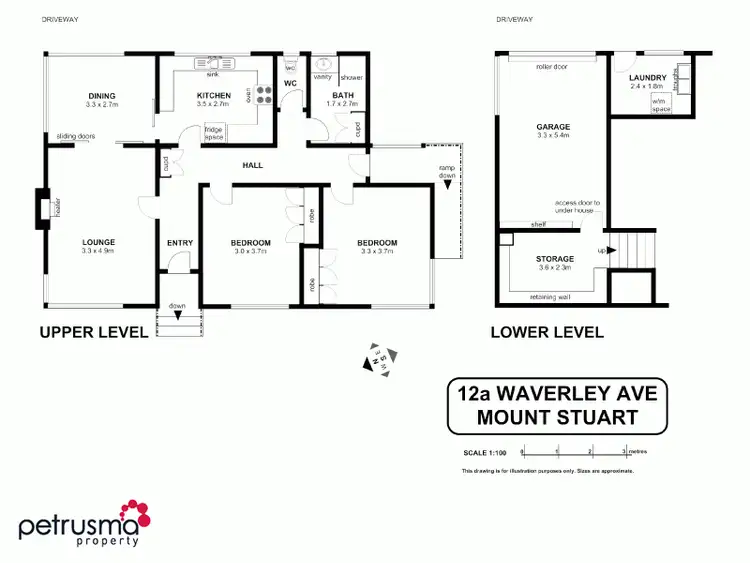 Floorplan of Homely house listing, 12A Waverley Avenue, Mount Stuart TAS 7000