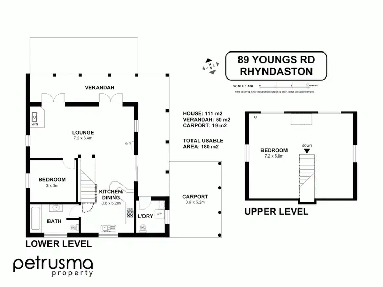 Floorplan of Homely house listing, 89 Youngs Road, Rhyndaston TAS 7120