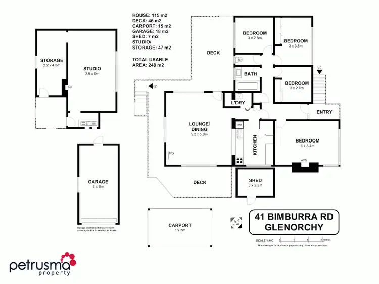 Floorplan of Homely house listing, 41 Bimburra Road, Glenorchy TAS 7010