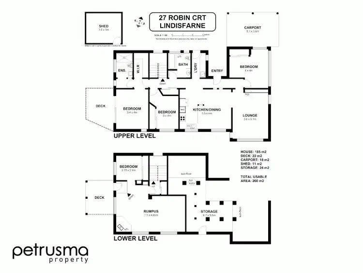 Floorplan of Homely house listing, 27 Robin Court, Lindisfarne TAS 7015