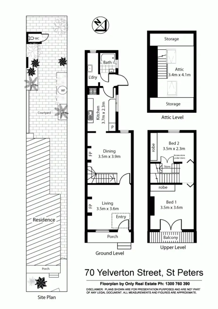 Floorplan of Homely house listing, 70 Yelverton St, St Peters NSW 2204
