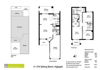 Floorplan of Homely townhouse listing, 4/374 Stirling Street, Highgate WA 6003
