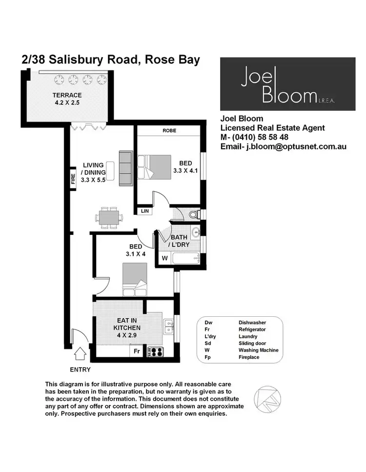 Floorplan of Homely apartment listing, 2/38 Salisbury Road, Rose Bay NSW 2029