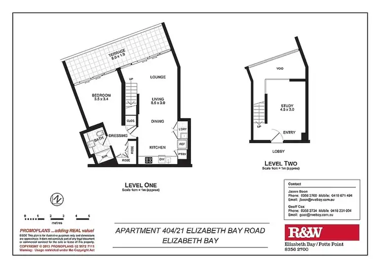 Floorplan of Homely apartment listing, 404/21 Elizabeth Bay Road, Elizabeth Bay NSW 2011