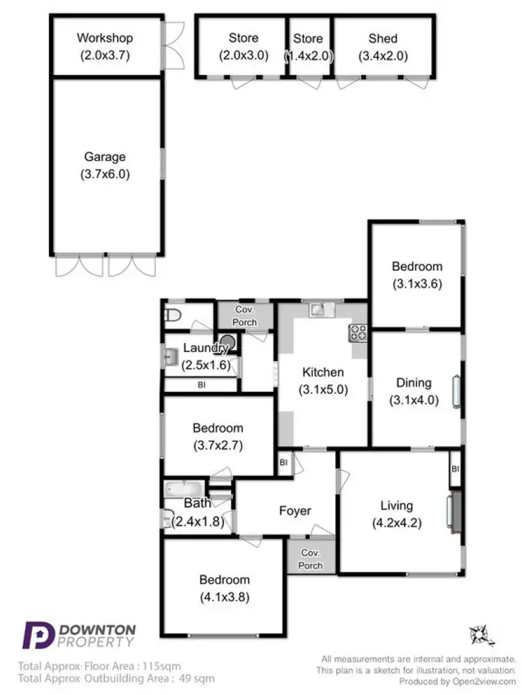 Floorplan of Homely house listing, 104 Charles Street, Moonah TAS 7009