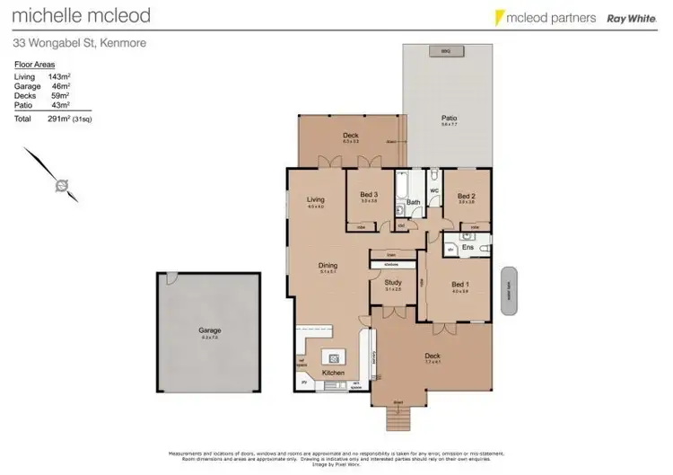 Floorplan of Homely house listing, 33 Wongabel Street, Kenmore QLD 4069