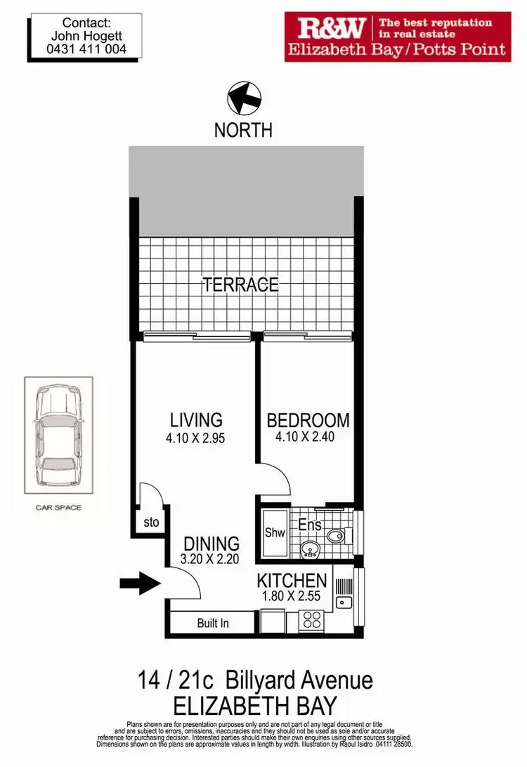 Floorplan of Homely apartment listing, 14/21C Billyard Avenue, Elizabeth Bay NSW 2011