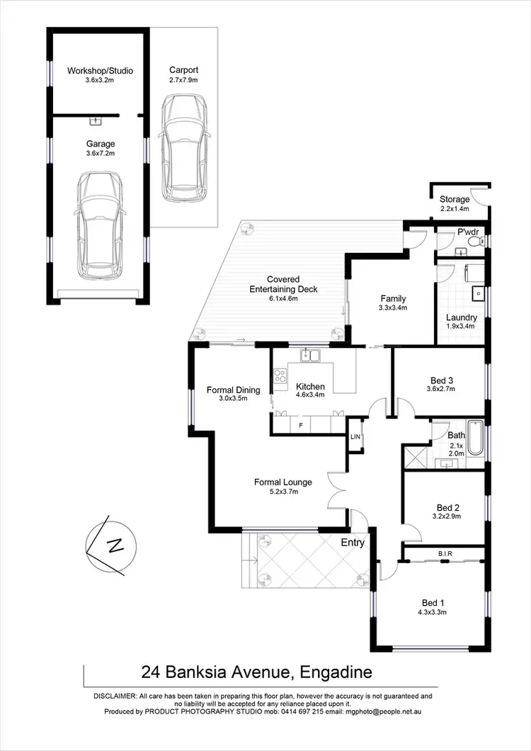 Floorplan of Homely house listing, 24 Banksia Avenue, Engadine NSW 2233