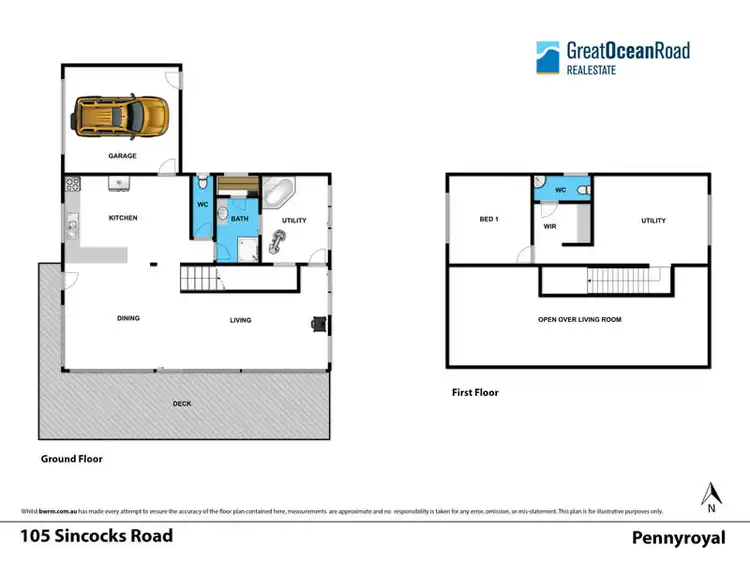 Floorplan of Homely house listing, 105 Sincocks Road, Deans Marsh VIC 3235
