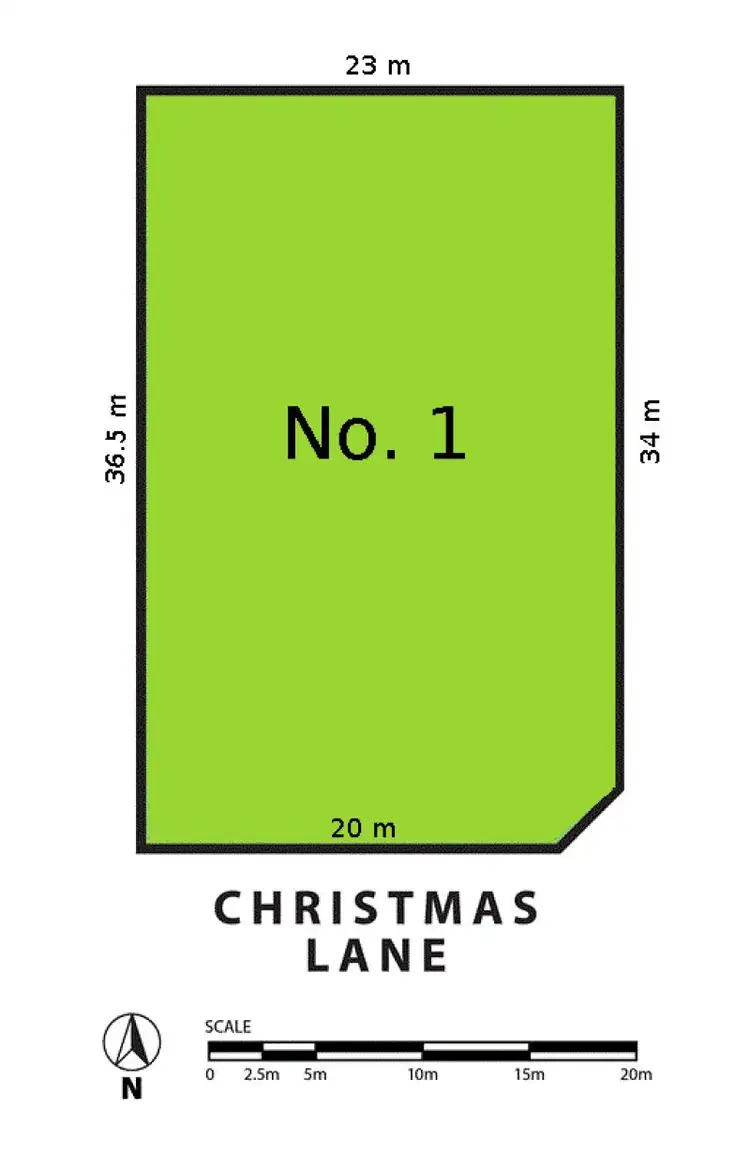Floorplan of Homely land listing, 1 Christmas Lane, Lobethal SA 5241