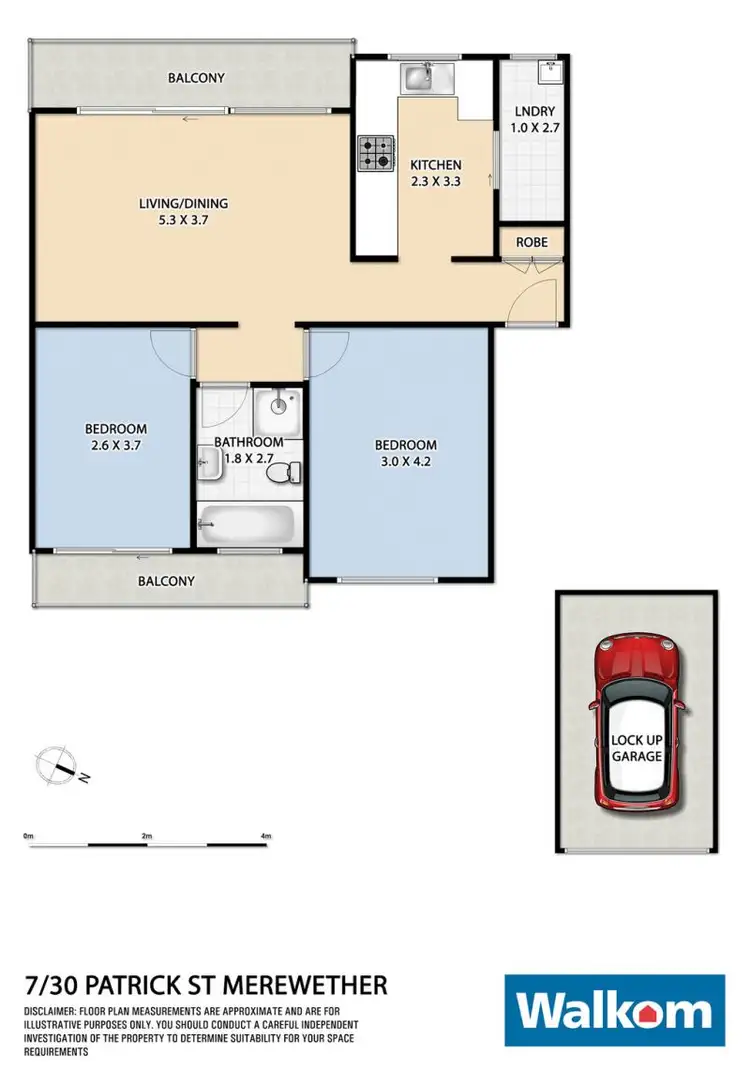 Floorplan of Homely unit listing, 7/30 Patrick Street, Merewether NSW 2291