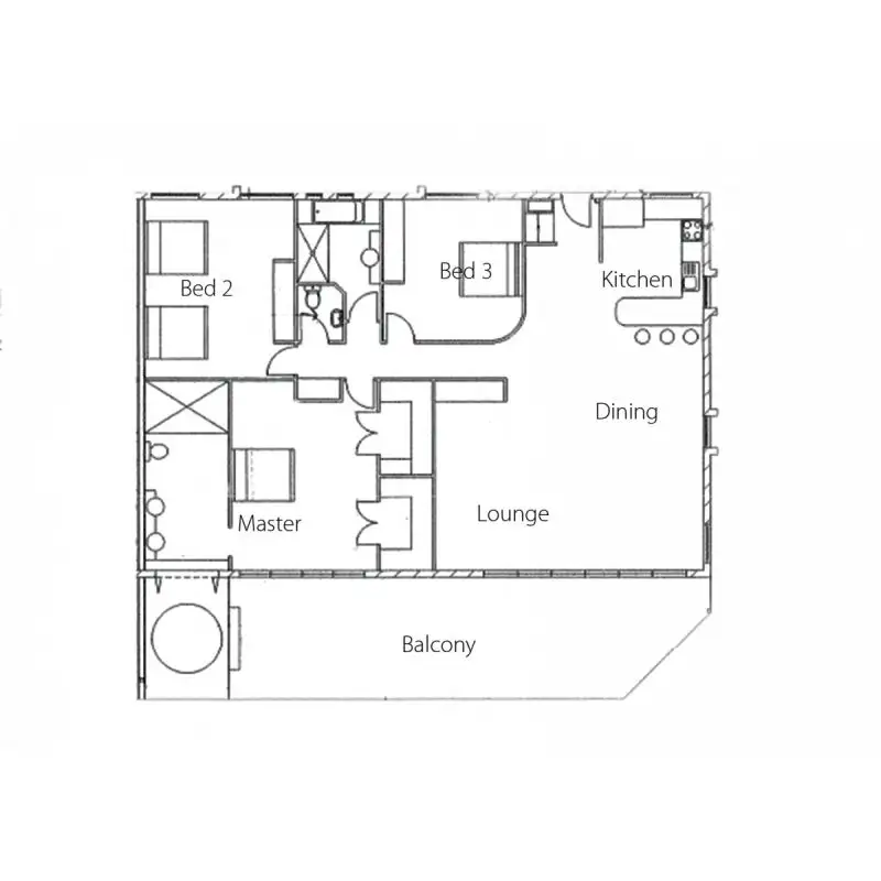 Floorplan of Homely apartment listing, Bluewater Views 16/2 Banksia Court, Hamilton Island QLD 4803