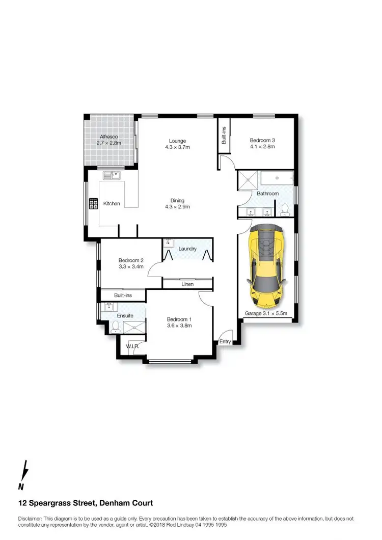 Floorplan of Homely house listing, 12 Speargrass Street, Denham Court NSW 2565