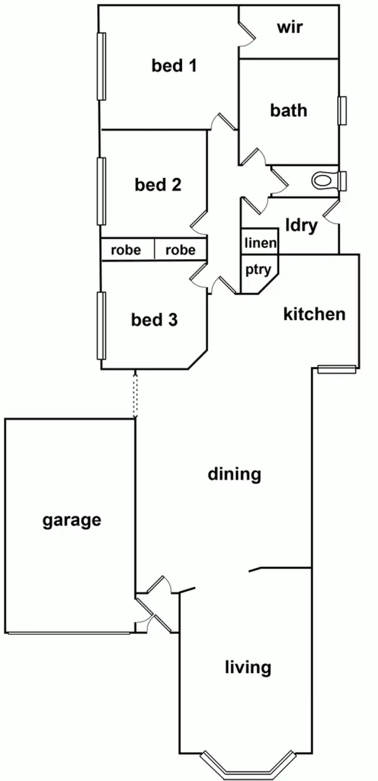 Floorplan of Homely townhouse listing, 3/6 Magee Court, Horsham VIC 3400