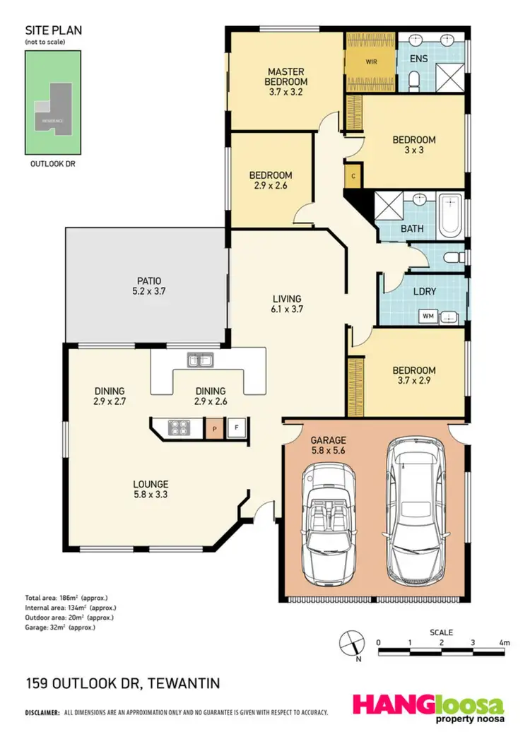 Floorplan of Homely house listing, 159 Outlook Drive, Tewantin QLD 4565