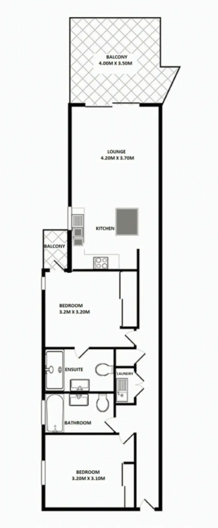 Floorplan of Homely apartment listing, 602/107 Astor Terrace, Spring Hill QLD 4000
