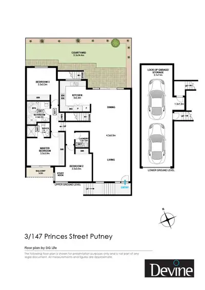 Floorplan of Homely villa listing, 3/147 Princes Street, Putney NSW 2112