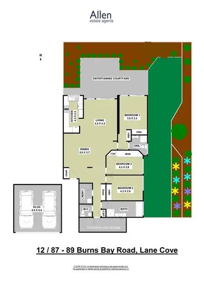 Floorplan of Homely apartment listing, 12/87-89 Burns Bay Road, Lane Cove NSW 2066