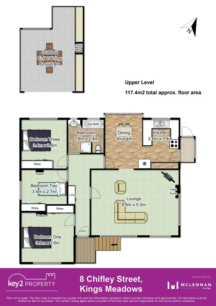Floorplan of Homely house listing, 8 Chifley Street, Kings Meadows TAS 7249