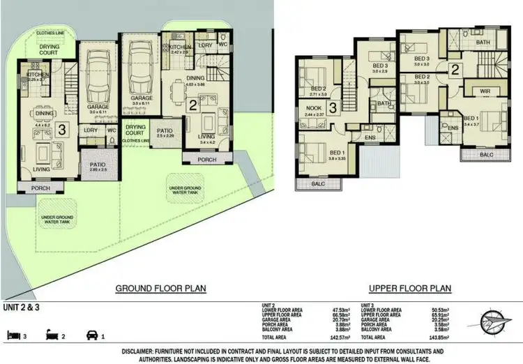 Floorplan of Homely townhouse listing, 3/1 Longworth Avenue, Wallsend NSW 2287