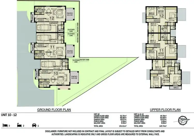 Floorplan of Homely townhouse listing, 1/1 Longworth Avenue, Wallsend NSW 2287