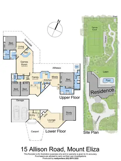 Floorplan of Homely house listing, 15 Allison Road, Mount Eliza VIC 3930