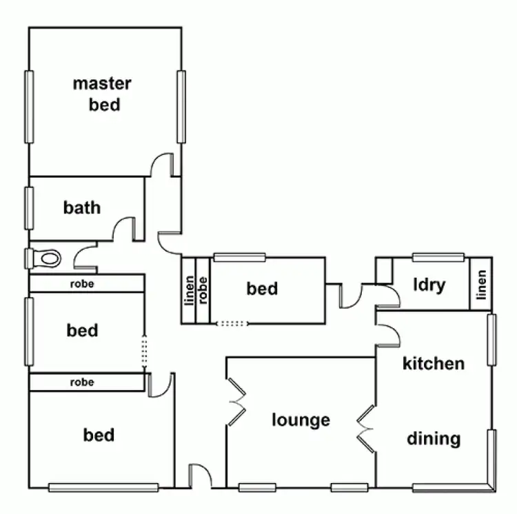 Floorplan of Homely house listing, 609 Northern Grampians Road, Laharum VIC 3401