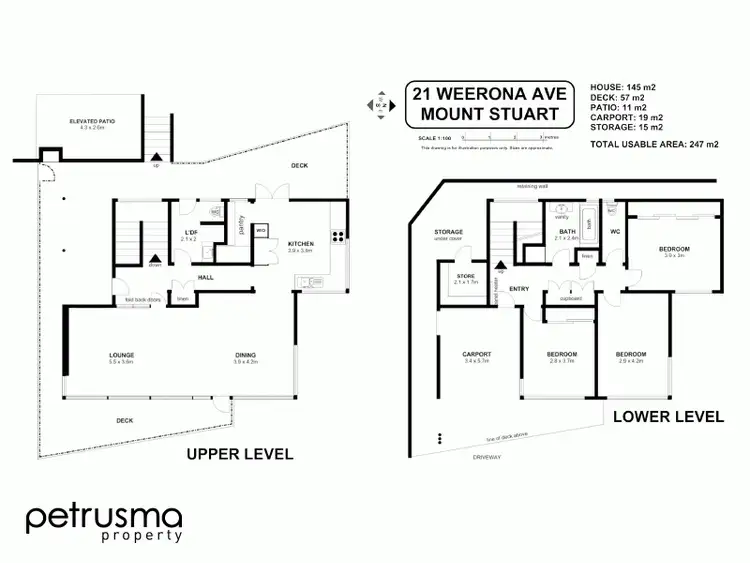 Floorplan of Homely house listing, 21 Weerona Avenue, Mount Stuart TAS 7000