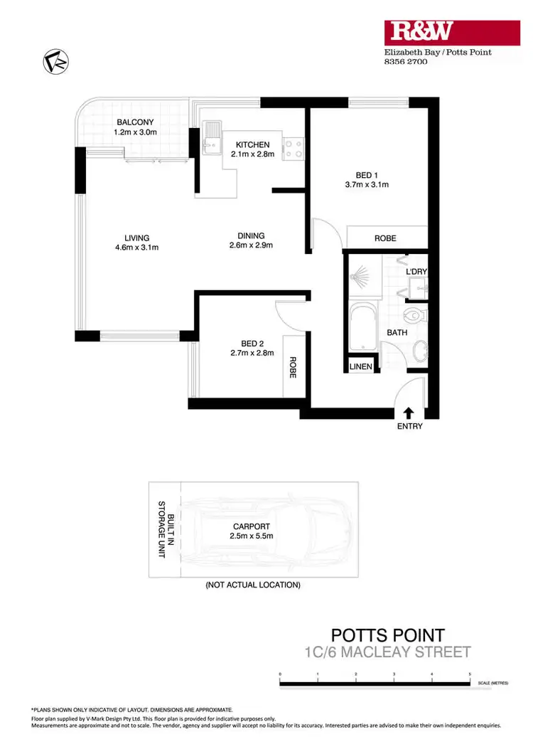 Floorplan of Homely apartment listing, 1C/6 Macleay Street, Potts Point NSW 2011