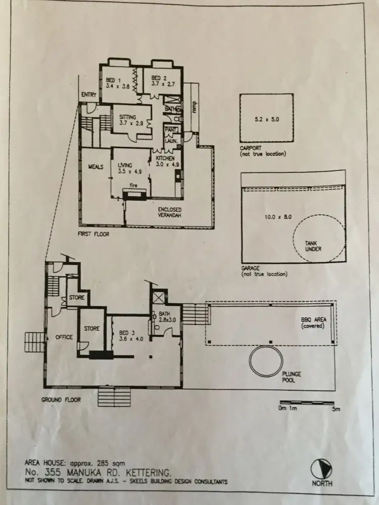 Floorplan of Homely house listing, 355 Manuka RD, Kettering TAS 7155