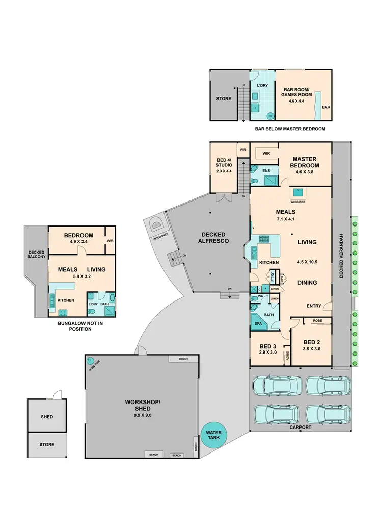Floorplan of Homely house listing, 14 RANGE AVENUE, Heathcote Junction VIC 3758