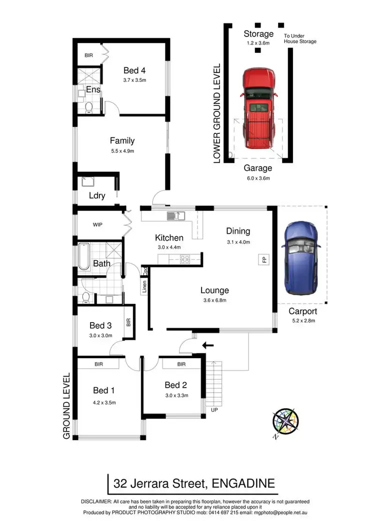 Floorplan of Homely house listing, 32 Jerrara Street, Engadine NSW 2233