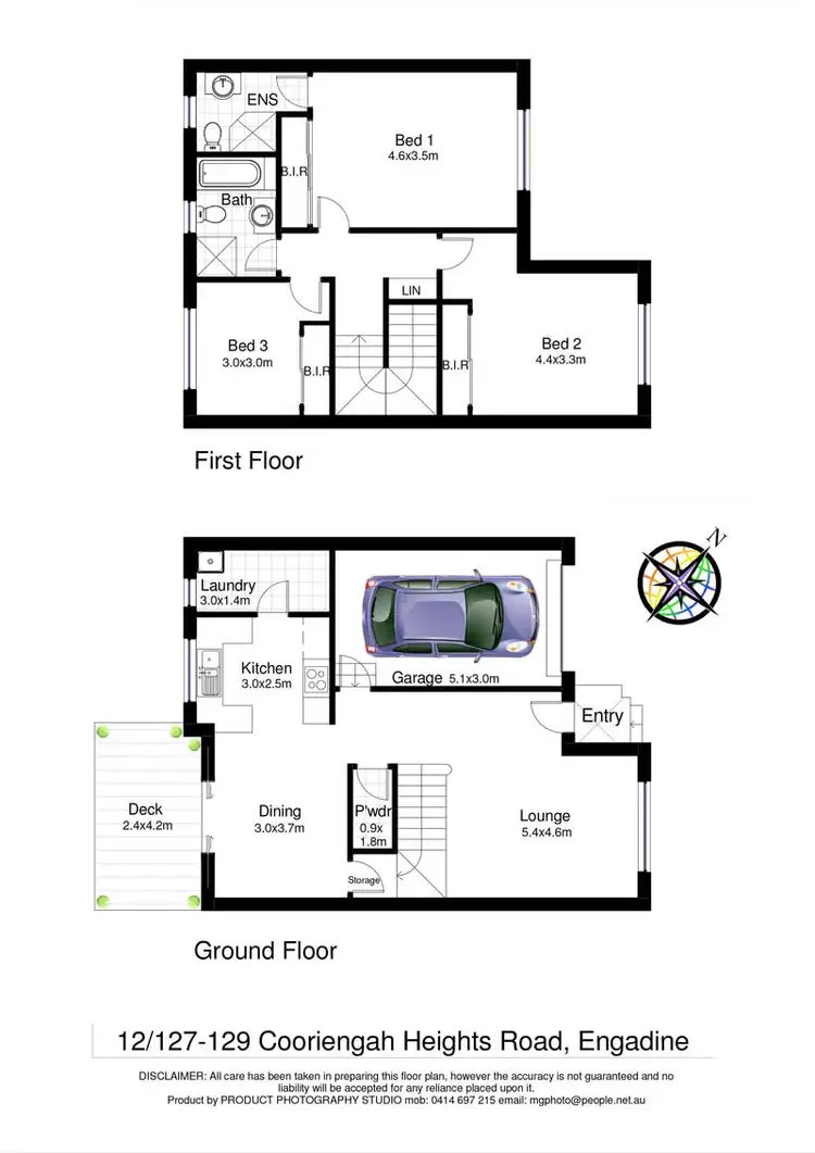 Floorplan of Homely townhouse listing, 12/127 Cooriengah Heights Road, Engadine NSW 2233