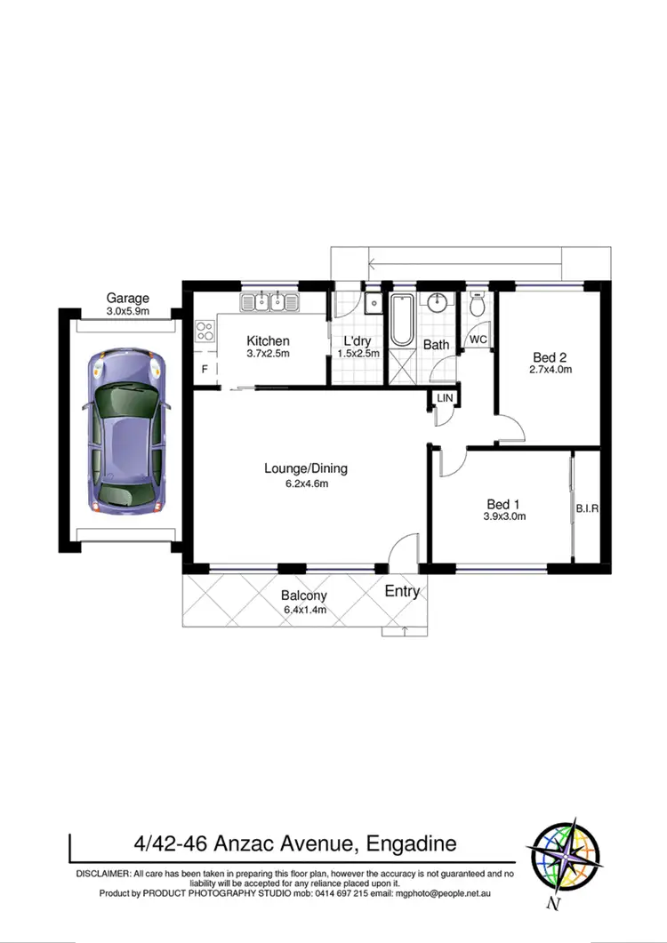 Floorplan of Homely villa listing, 4/42-46 Anzac Avenue, Engadine NSW 2233