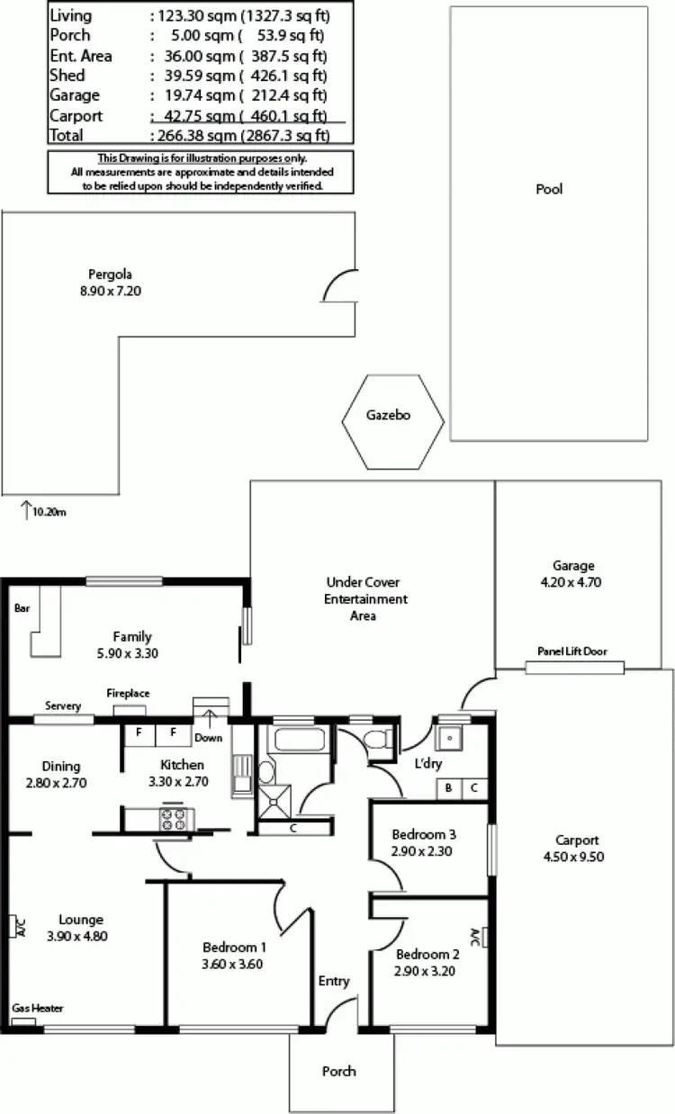 Floorplan of Homely house listing, 25 Carribean Terrace, Para Hills SA 5096