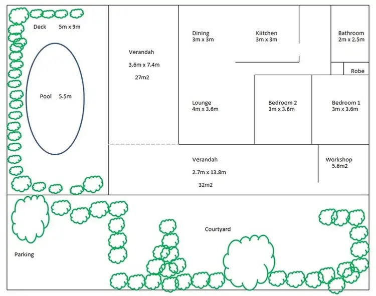 Floorplan of Homely unit listing, 1/26 Easther Crescent, Coconut Grove NT 810