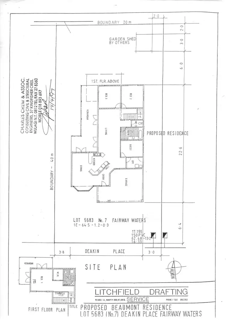 Floorplan of Homely house listing, 7 Deakin Place, Durack NT 830